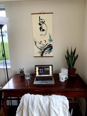 My first online therapy set up back in April 2020. I had a few clients who were willing to try Zoom counselling for the first time